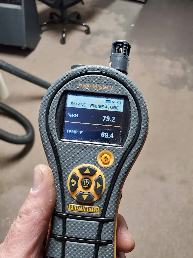 Moisture meter humidity assessment for Mold Remediation & Removal in Moorefield